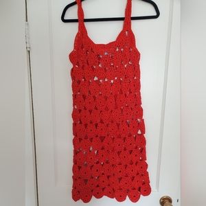 Vintage 1970s crochet dress